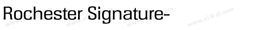 Rochester Signature字体转换